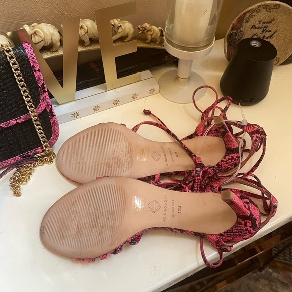 Bundle DEAL ANTONIO MELANI SANDALS AND MATCHING BAG SHOES SIZE 10M - Picture 5 of 12